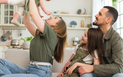 A family enjoying their Houston custom home