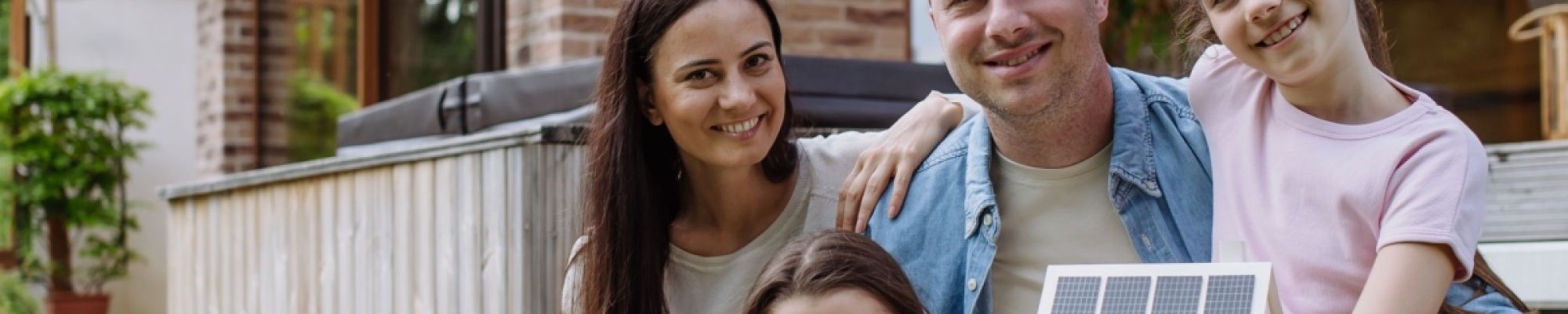 A family enjoying their Houston custom home